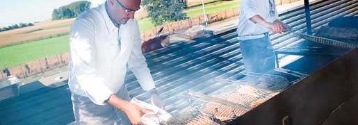 bedrijfsfeest met barbecue